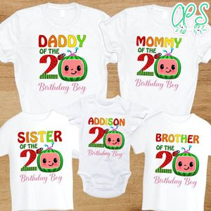 Cocomelon family birthday shirts
