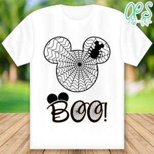 Mickey Mouse Spider Web Boo Shirt PNG File Template Instant Download