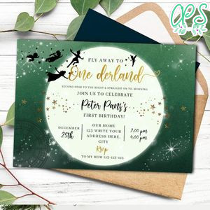 Fly away to One derland Invitation Printable Instant Download