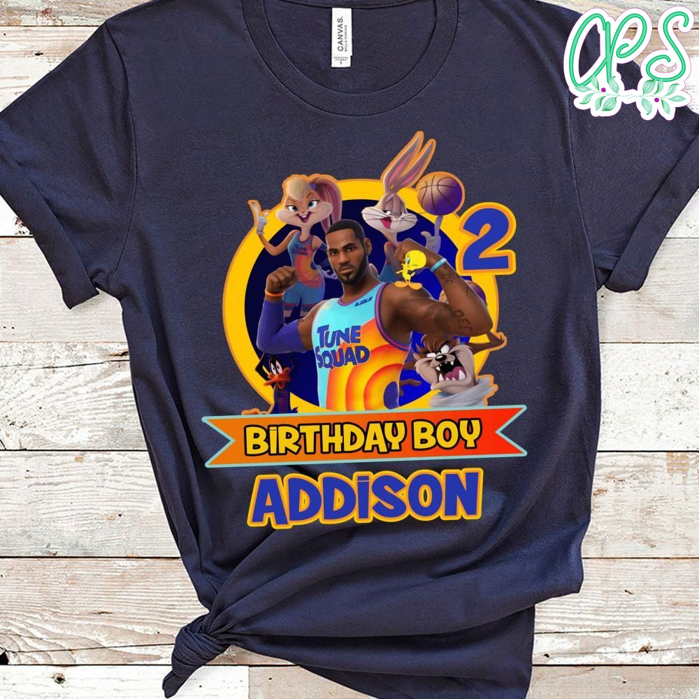 Space Jam 2 Boy Birthday PNG file template