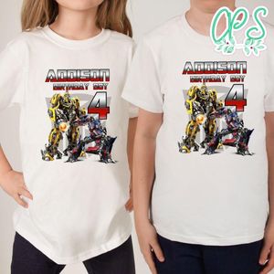 Custom Rescue Bots 5th Birthday Shirt for Boy