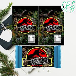 Jurassic Dinosaur Rice Krispie Treat Digital File Printable Instant Download