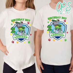 Paw Patrol Rocky Birthday Boy Cute Shirt for Kid