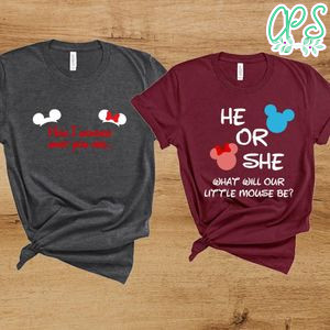 Mickey Minnie Mouse Gender Reveal Party PNG file template