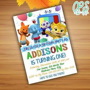 Editable Word Party Invitation For Boy Or Girl Instant Download