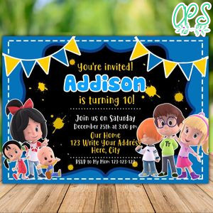 Printable Cleo and Cuquin Birthday Invitation Instant Download