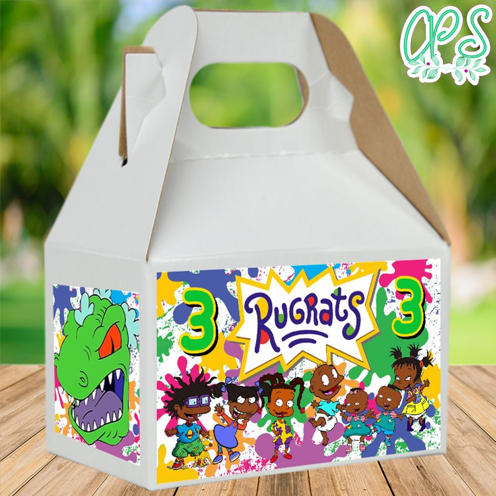 African American Rugrats Gable Boxes Label Template DIY | CustomPartyShirts