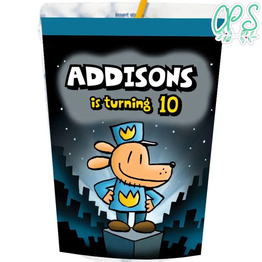 Dogman Capri Sun Labels Digital File Printable | CustomPartyShirts