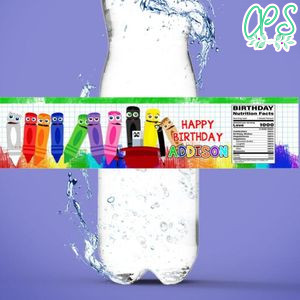 BabyFirst TV Color Crew Water Bottle Label Template to Print at Home Instant Download