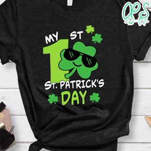 My 1st Birthday St. Patrick's Day PNG file template for Boy