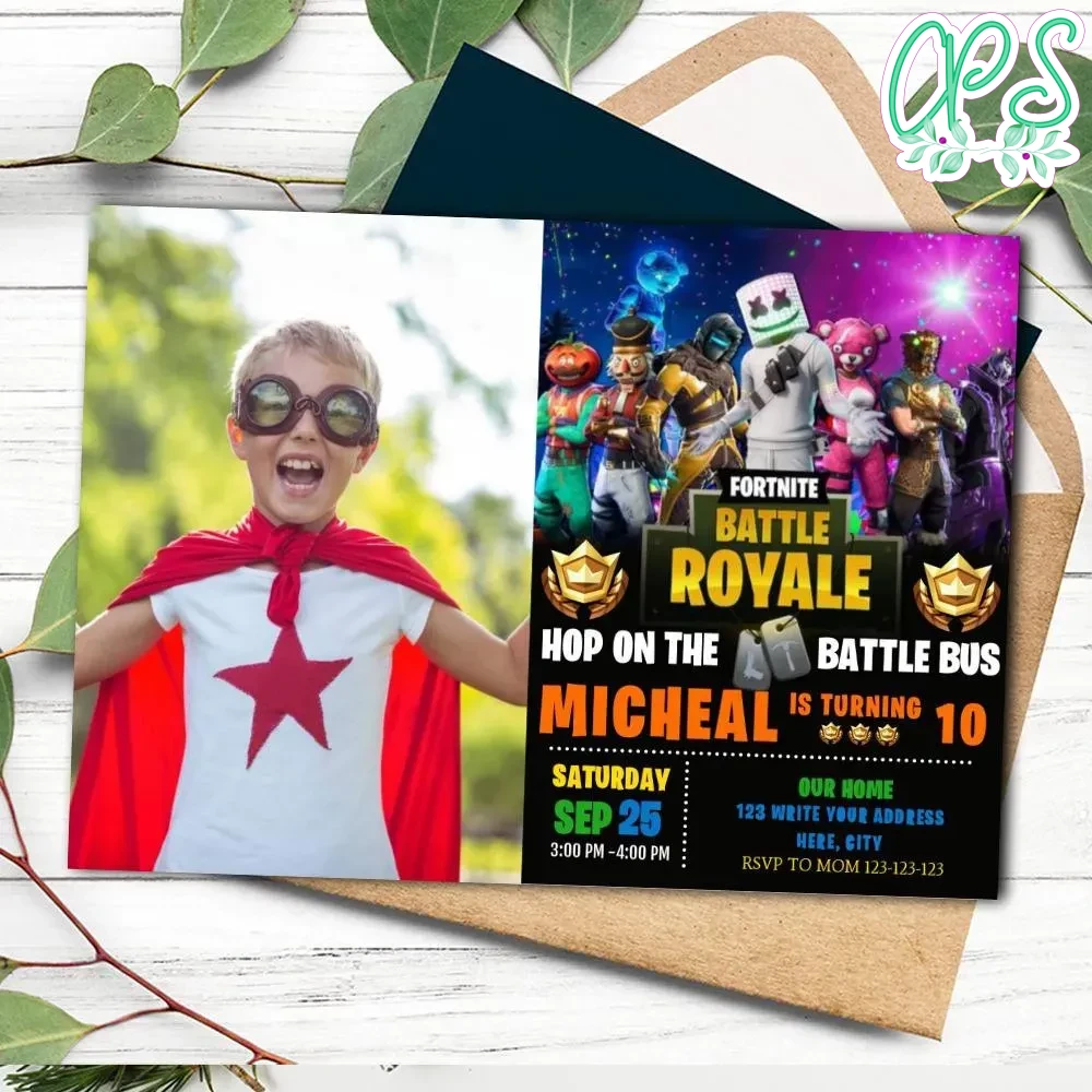 DJ Marshmello Birthday Invitation With Photo CustomPartyShirts