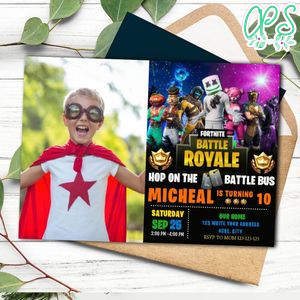 Printable DJ Marshmello Birthday Invitation With Photo Instant Download