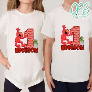 Custom Sesame Street Elmo Birthday Shirt for Kid