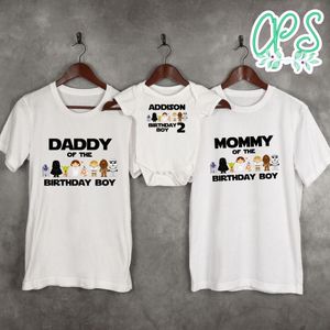 Star wars Birthday Family Matching Party Shirts for Boy