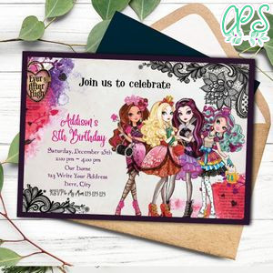 Monster High Birthday Invitation Printable Instant Download