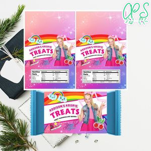Jojo Siwa Birthday Rice Krispie Treat Digital File Printable Instant Download