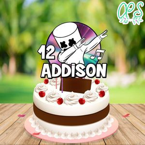 Dj marshmello Birthday Centerpiece Template Printable Instant Download