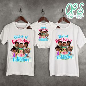 Cocomelon African American Birthday Family Matching Party Shirts