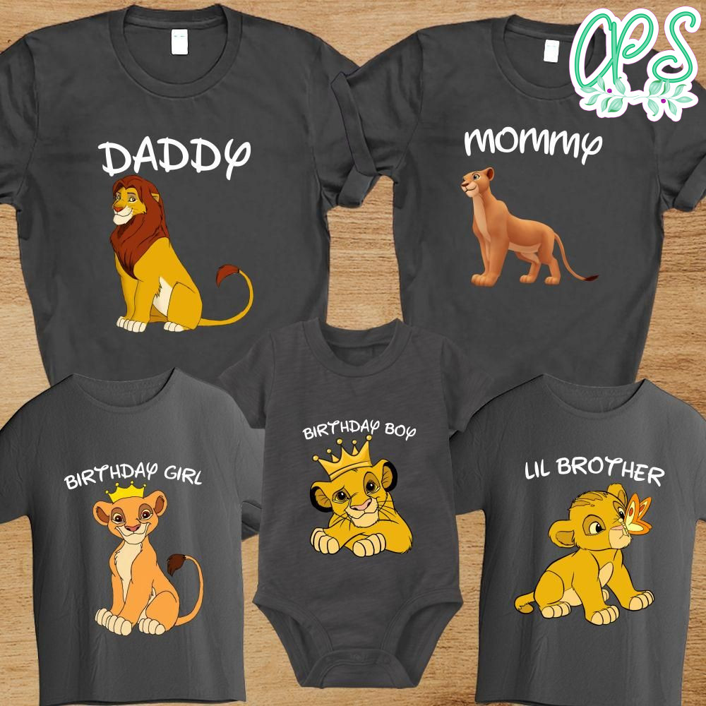 lion king party shirts