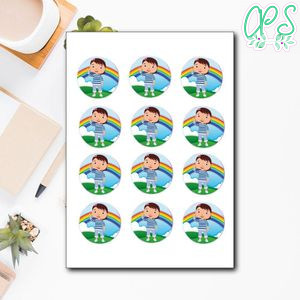 Editable Little Baby Bum Cupcake Toppers Instant Download