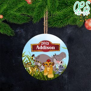 Lion King Christmas Wood Ornament Gift