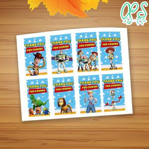 Toy Story 4 Thank you tag Template to Print at Home Instant Download