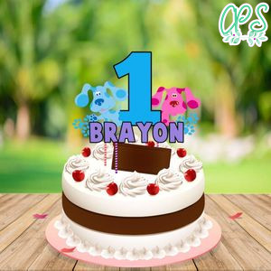 Blues Clues Birthday Cake Topper Template Printable Instant Download