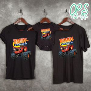 Blaze And The Monster Birthday Family Matching Party Shirts