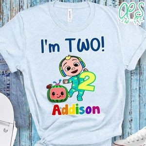 Cocomelon I'm Two Birthday Shirt for Boy