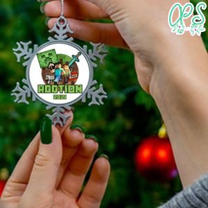 Minecraft Pewter Snowflake Ornament Gift