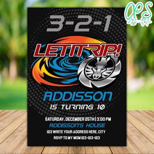 Printable Blade Tournament Invitation Template Instant Download