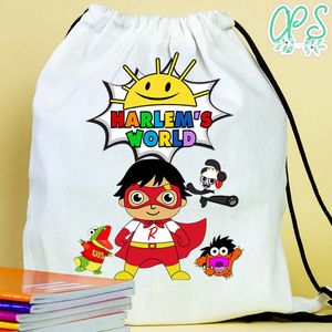 Personalised Ryan's World Drawstring Bag