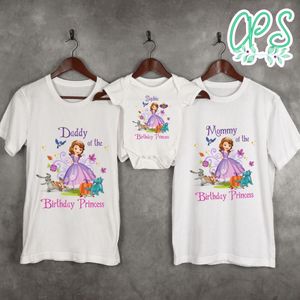 Princess Sofia Birthday Family Matching Party Shirts