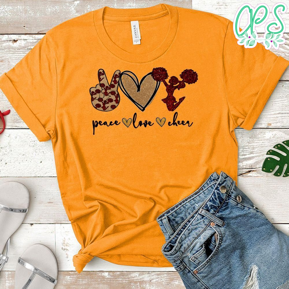 Peace love Maroon Cheerleader PNG file template