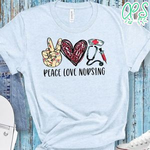 Peace Love Nursing PNG file template