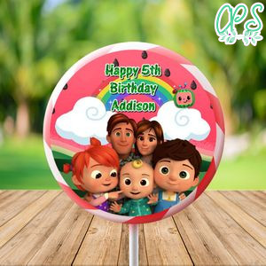 Cocomelon Large Lollipop Labels Digital File Printable Instant Download