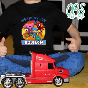 Custom Pocoyo 2nd Birthday Shirt for Boy