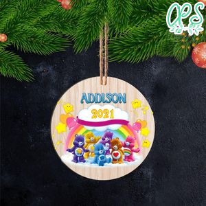 Care Bear Christmas Wood Ornament Gift