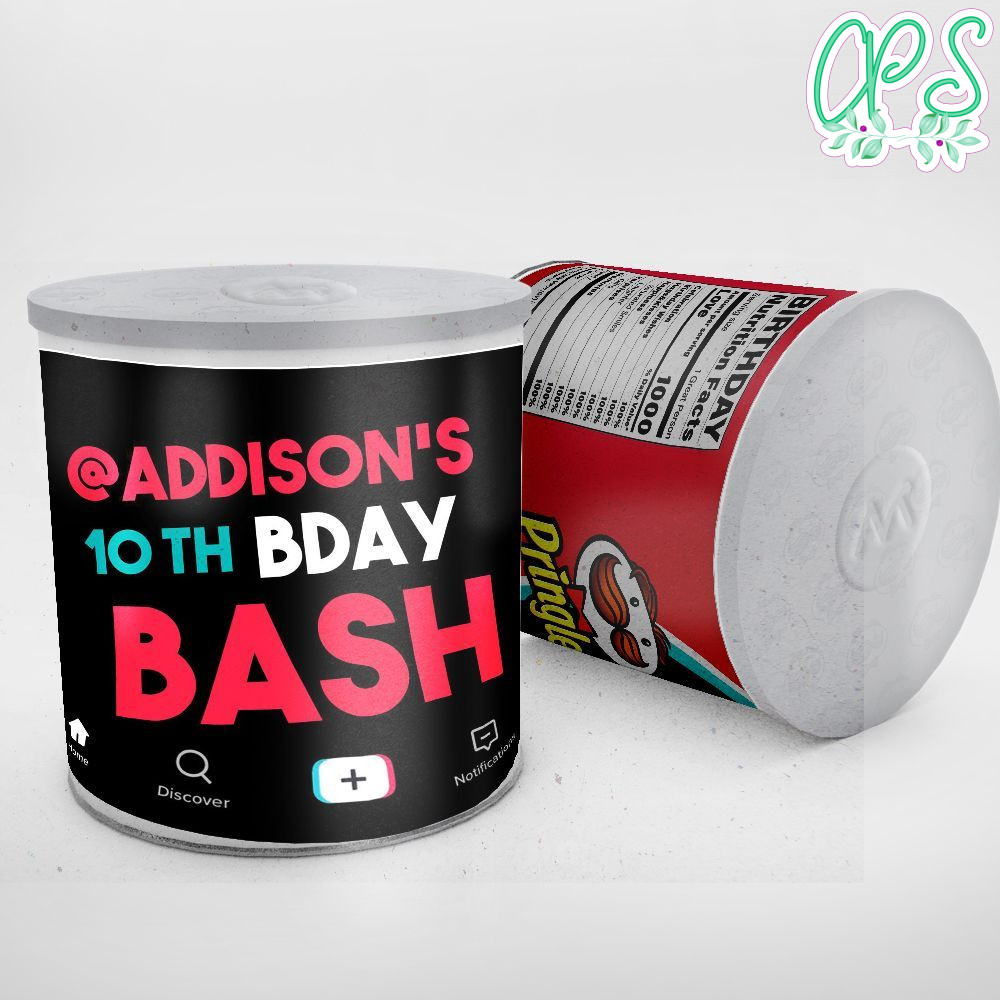 TikTok Pringles Digital File Printable Instant Download