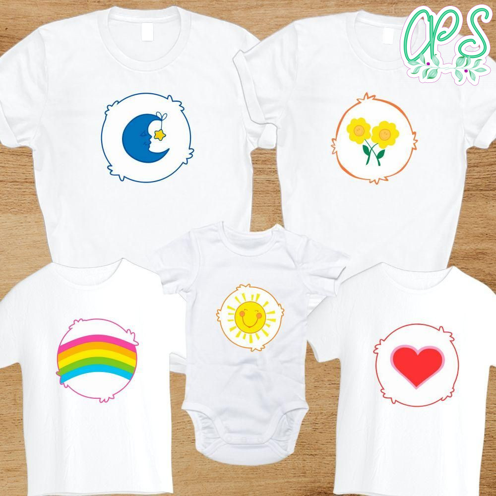 Care Bears Group Costume PNG file template