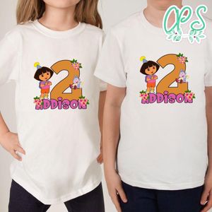 Custom Dora the explorer Birthday Shirt for Girl