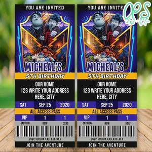 Editable Onward 2020 Ticket Birthday Flyer Instant Download