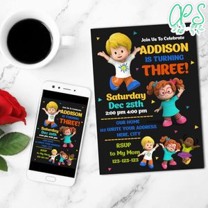 Fisher price little people Invitation Template to Print at Home Instant Download