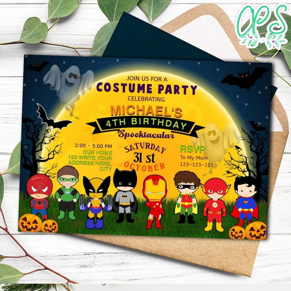Cosplay Invitation Customizable template Instant Downloa