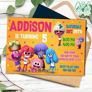 Jelly Jamm Invitation Template to Print at Home Instant Download