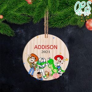 Disney Toy Story Christmas Wood Ornament Gift