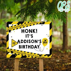 Printable Honk! It's My Birthday Yarn Sign Digital File Instant Download