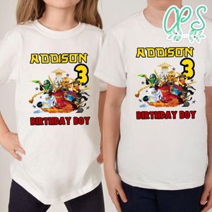 Custom Ninjago 5th Birthday Shirt for Boy