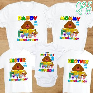Hey duggee Birthday Family Trip Vacation T-Shirt