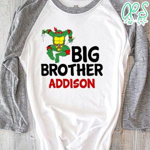 Ninja turtle Big Brother Iron On Transfer Shirt Template Instant Download
